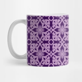 Ethnic Pattern Purple Medieval Irish Celtic Tiles Mug